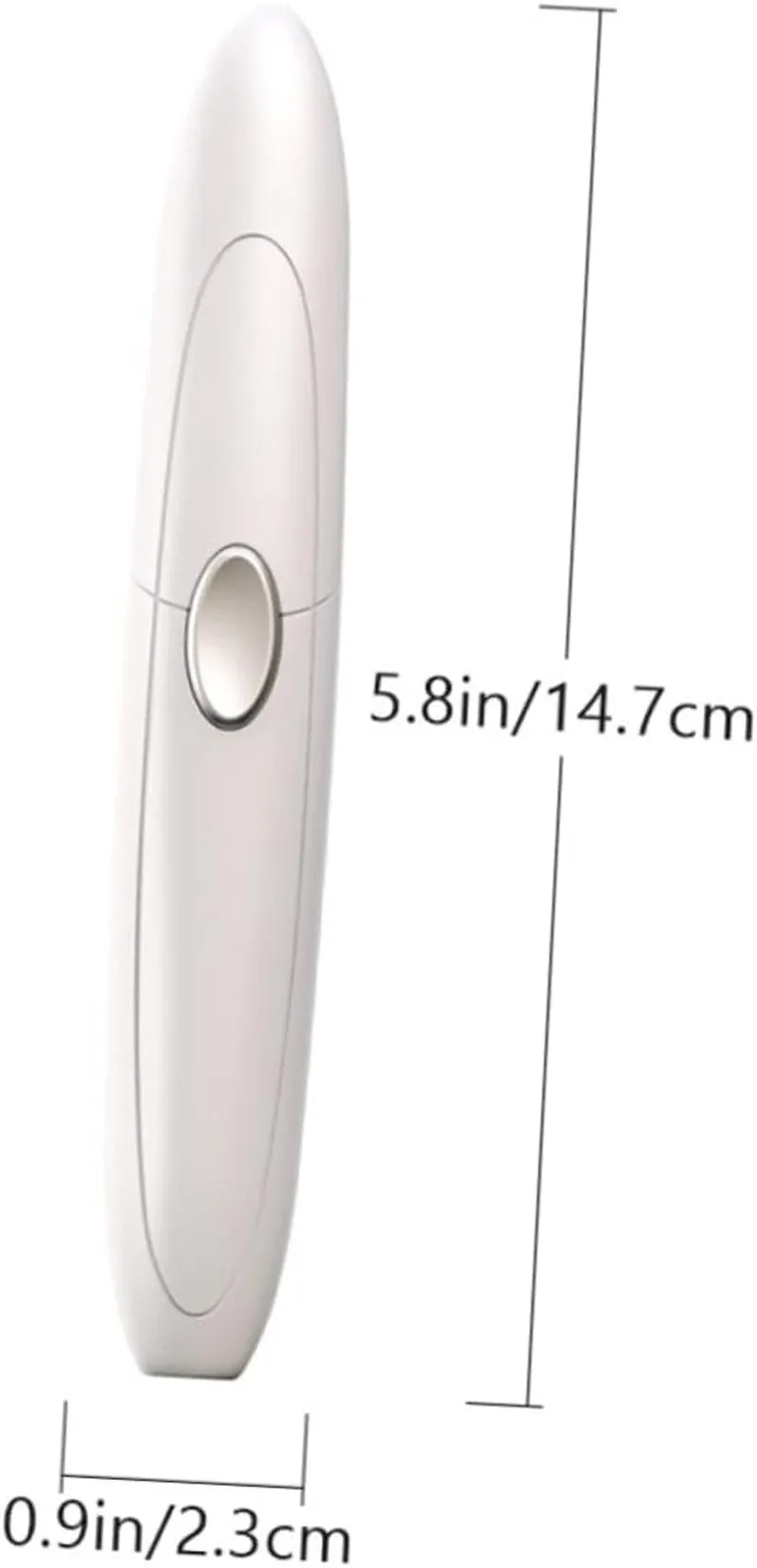 1 Set Eyelash Curler Hand Wisking Tool Electric Heated Eyelash Brush Eyelash Curling Tool Heated Curler Heated Lash Curler Makeup Tool USB Charging Electric Lash Curler Abs White
