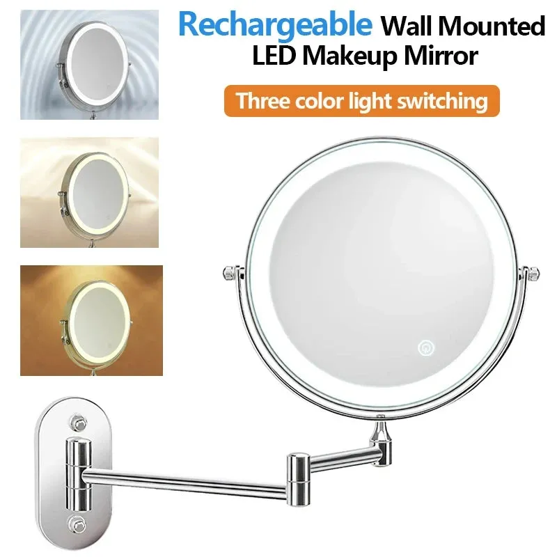 10X Magnifying LED Makeup Mirror