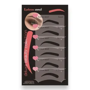 12 pc Eyebrow Stencils 6 different designs
