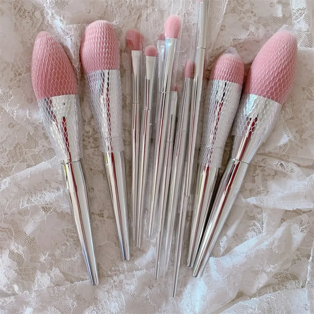 12pcs Set Eye Shadow Brush Eyebrow Brush Loose Powder Brush Makeup Brush Complete Set Of Makeup Tools, 18cm