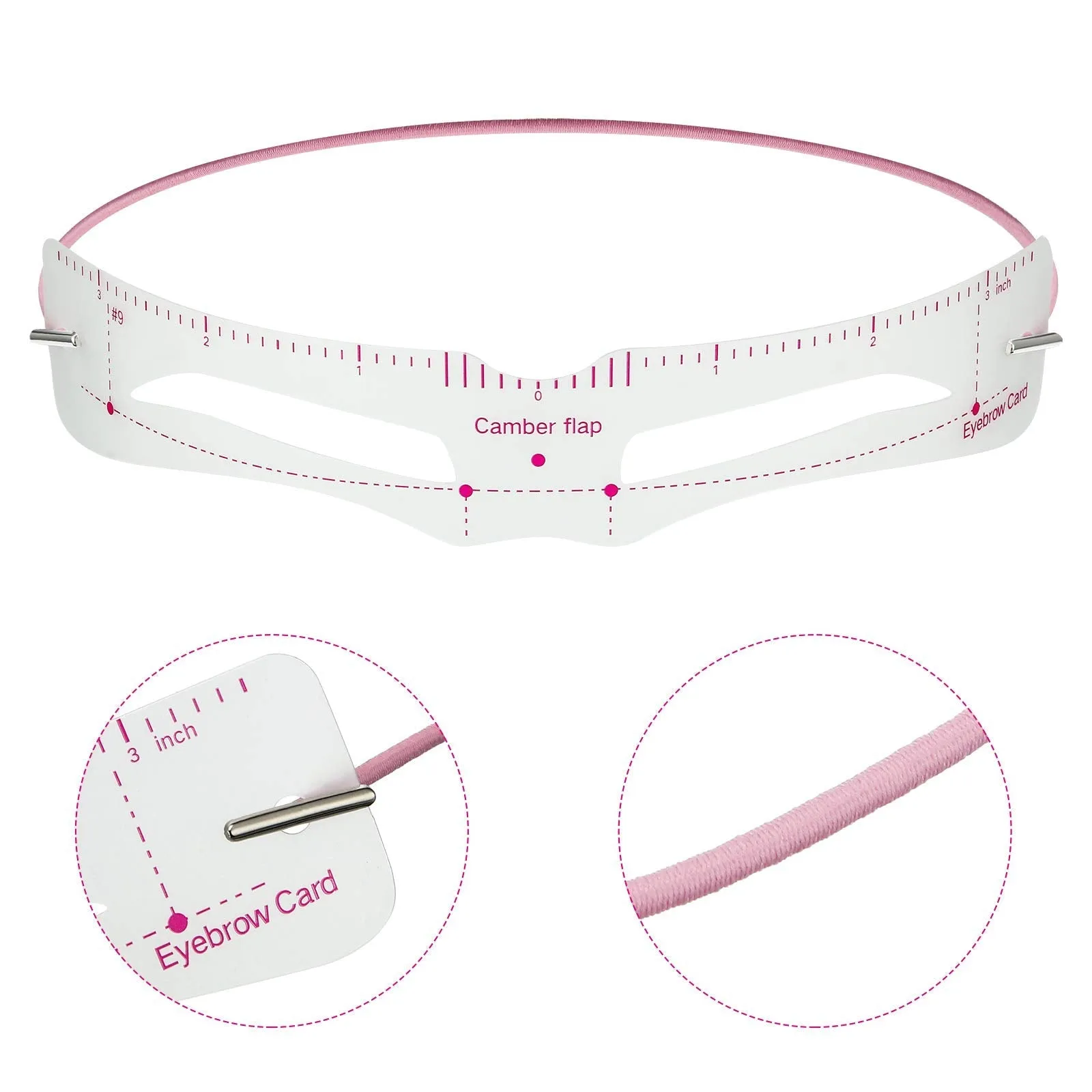 15 Pieces Eyebrow Stencil Shaper Kit, Includes 12 Pairs Reusable Eyebrow Template Eyebrow Grooming Shaping Stencil, 2 Pieces Straps, Eyebrow Razor Trimmer for Women Girls Makeup Tool