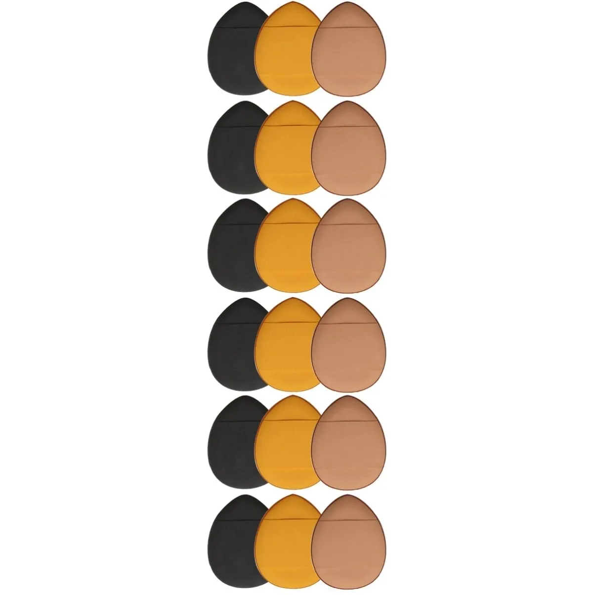 18pcs Mini Makeup Puff Strap Portable Finger Cushion for Loose Powder Application for Face Body Makeup Washable Finger Applicators for Effortless Coverage
