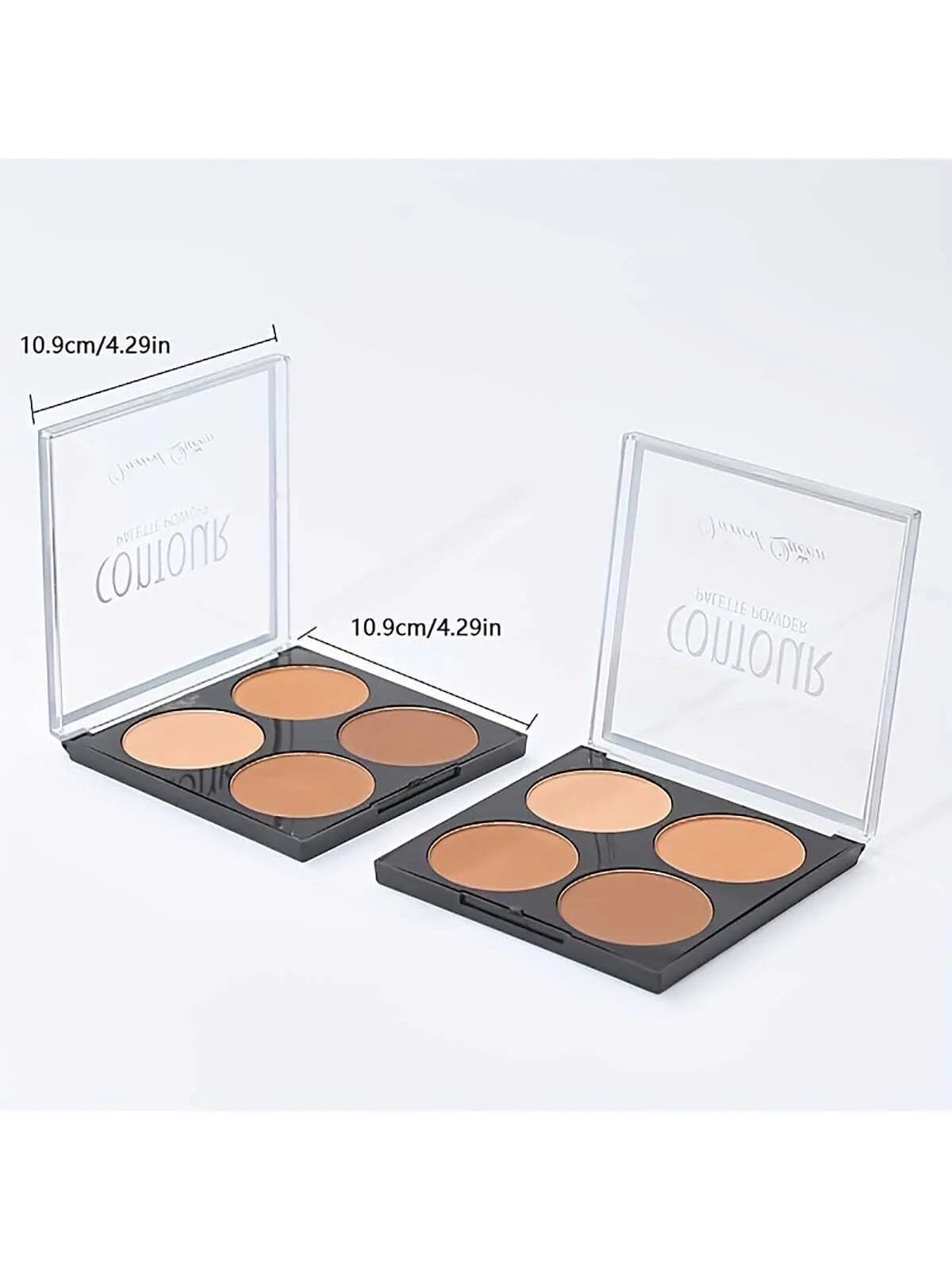 1pc Four Colors Stereo Contour Powder With Delicate Texture Matte Bronzing Makeup Powder Beginner Contouring Palette