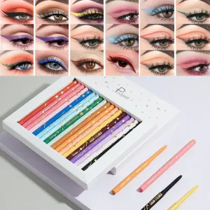 1PCS Professional Purple Black Eyeliner Waterproof Quick drying Pen