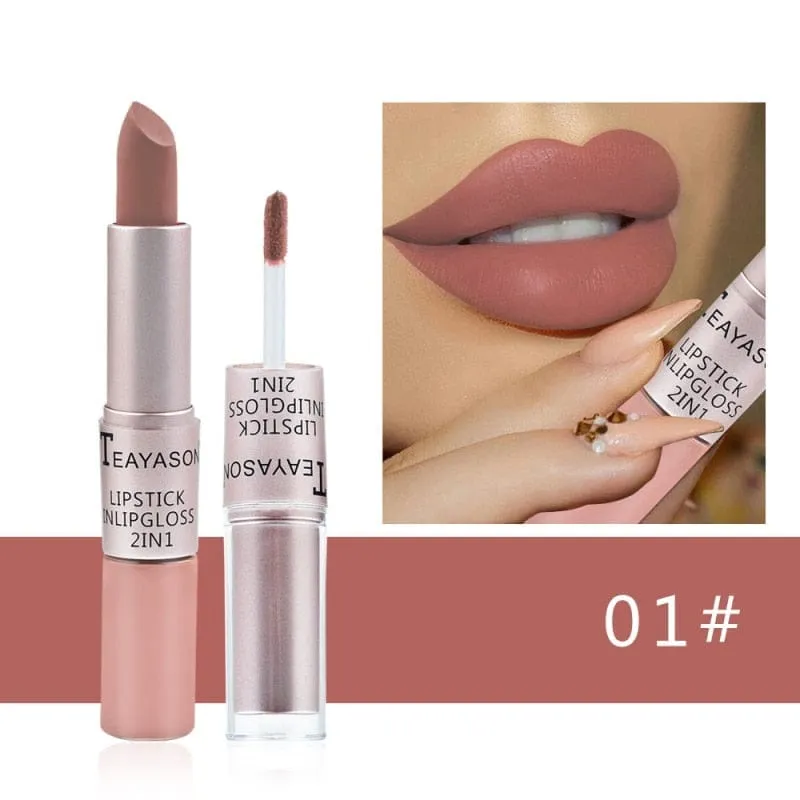2-in-1 Double Head Long Lasting Matte Lipstick