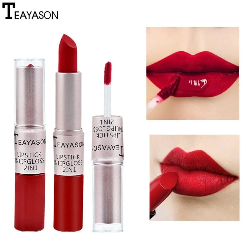 2-in-1 Double Head Long Lasting Matte Lipstick