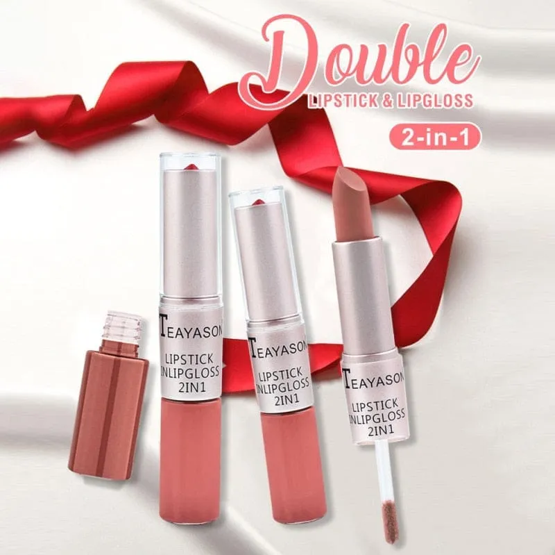 2-in-1 Double Head Long Lasting Matte Lipstick