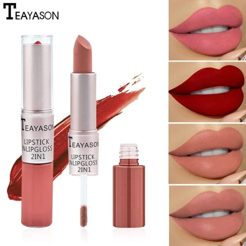 2-in-1 Double Head Long Lasting Matte Lipstick