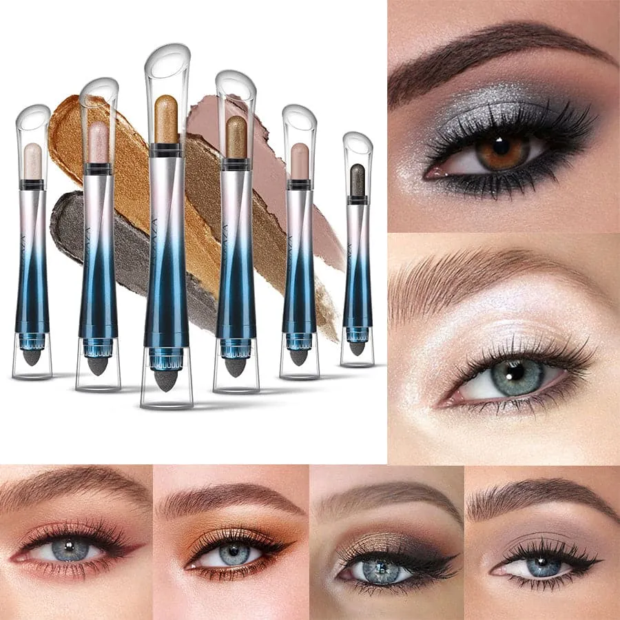 2 in 1 Eyeshadow Stick Set（6pcs）
