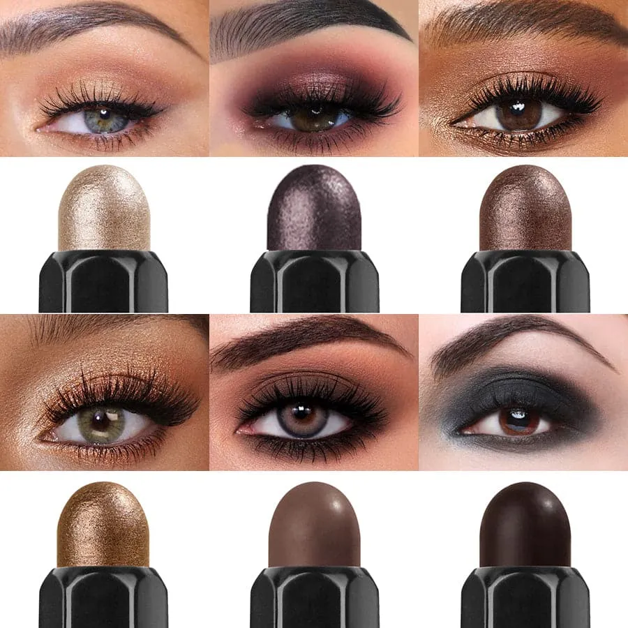 2 in 1 Eyeshadow Stick Set（6pcs）