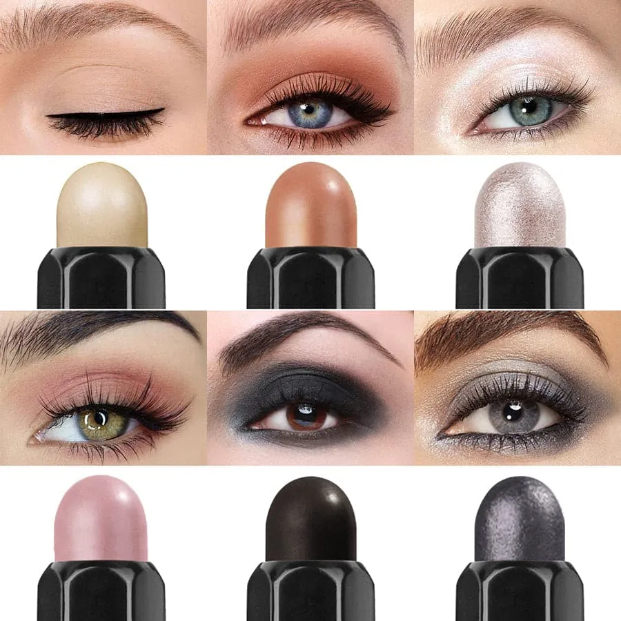 2 in 1 Eyeshadow Stick Set（6pcs）