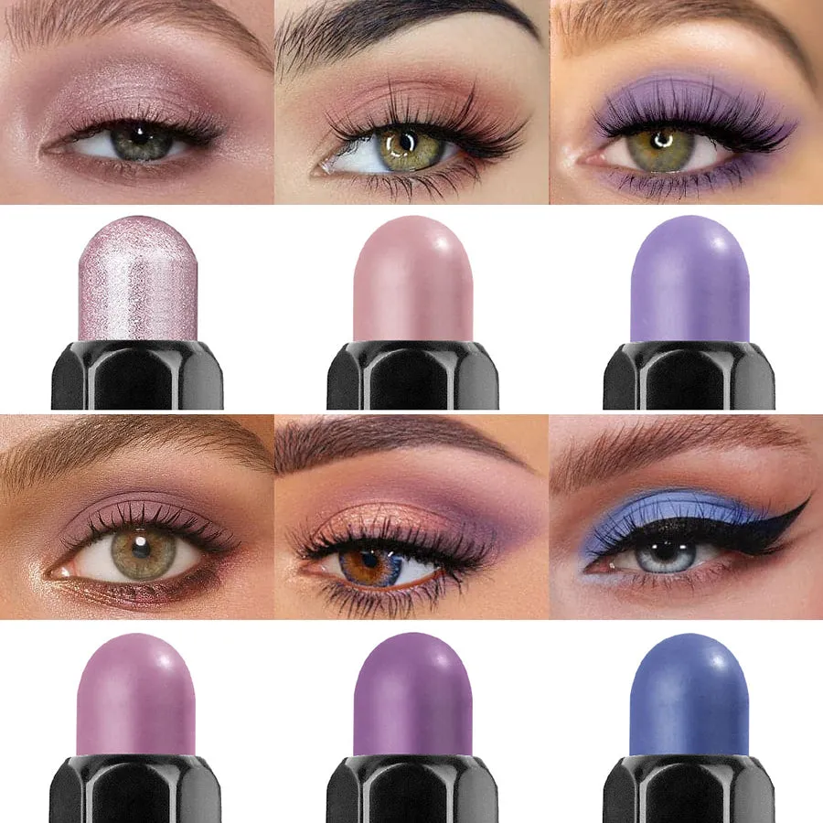 2 in 1 Eyeshadow Stick Set（6pcs）