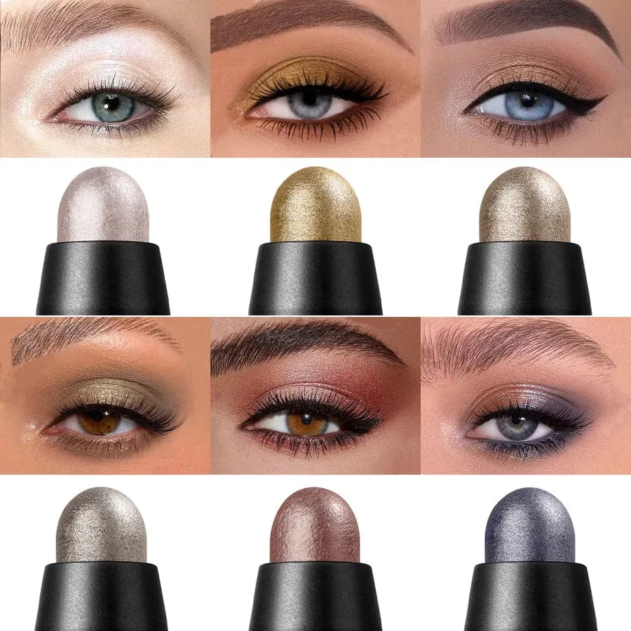 2 in 1 Eyeshadow Stick Set（6pcs）