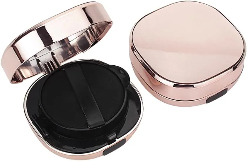 2 Pcs 15G Empty Luxurious Air Cushion Puff Box Portable Make-up Powder Container Case Refillable Liquid Foundation BB Cream Box