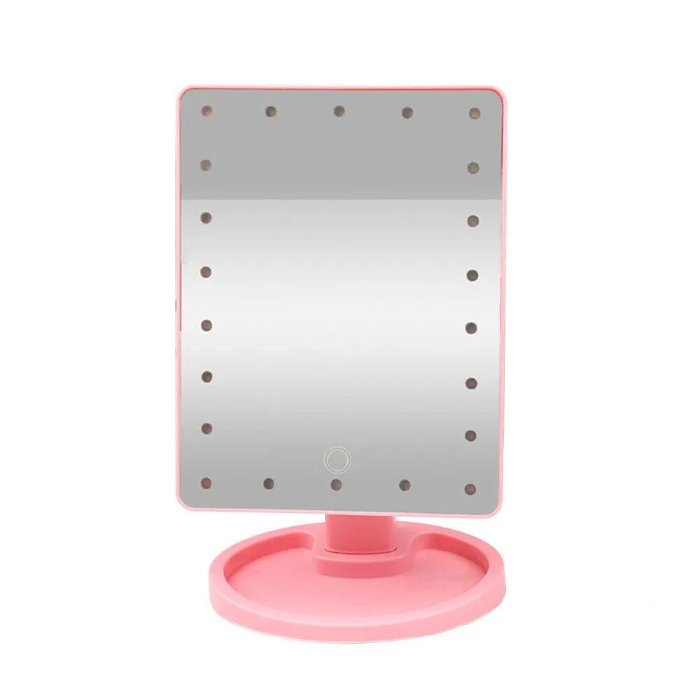 22 LED Touch Screen Desktop Stand Mirror