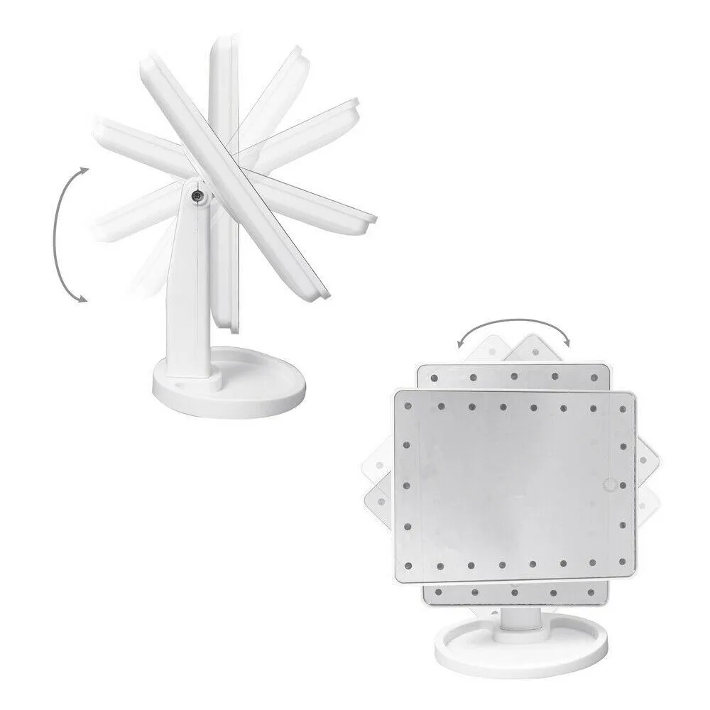 22 LED Touch Screen Desktop Stand Mirror