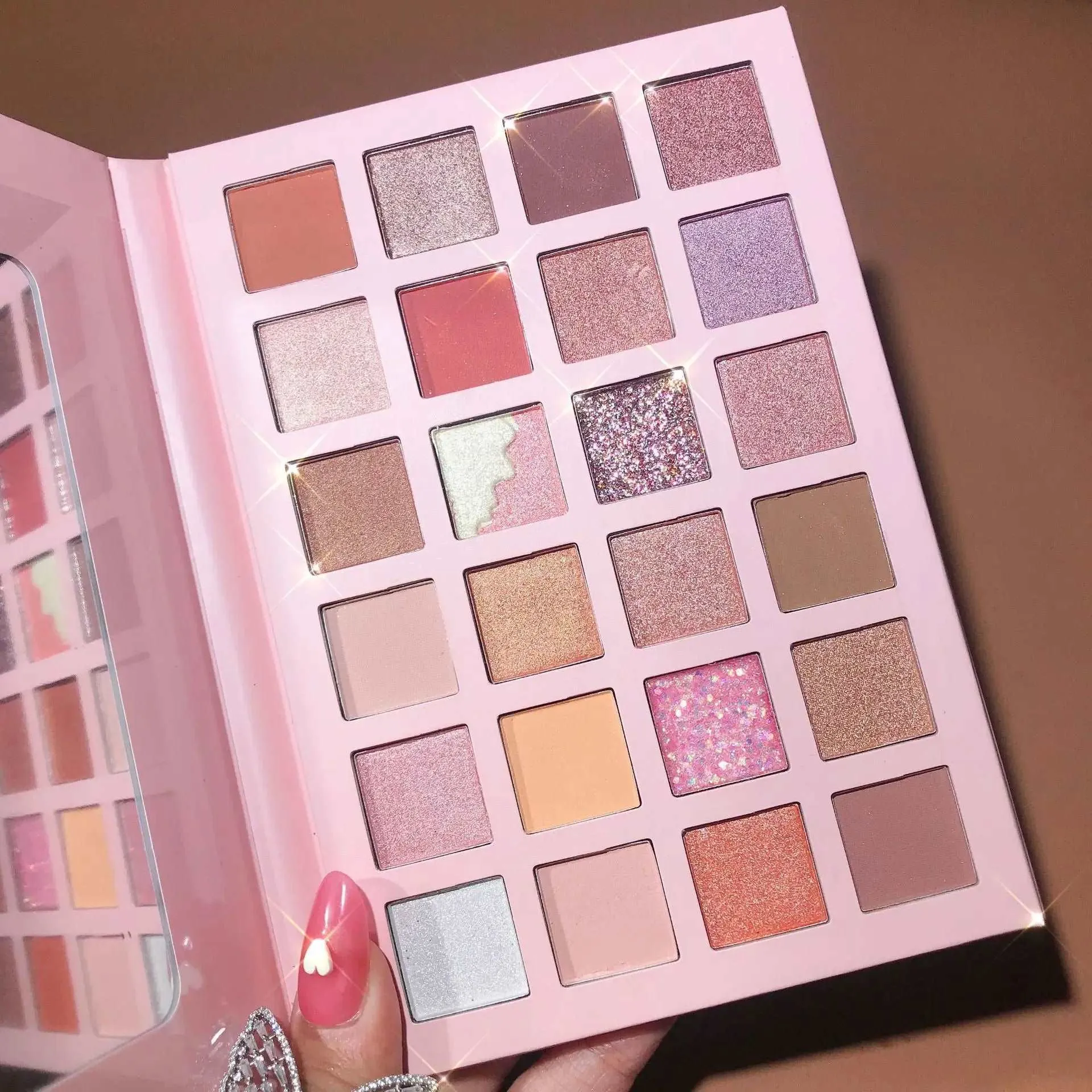 24 Colors Strawberry Girl Eyeshadow Palette Cute Cosmetics for Females