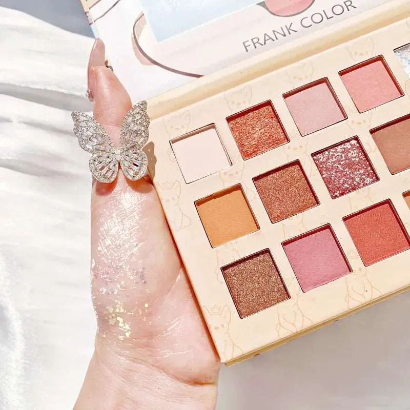 24 Colors Strawberry Girl Eyeshadow Palette Cute Cosmetics for Females