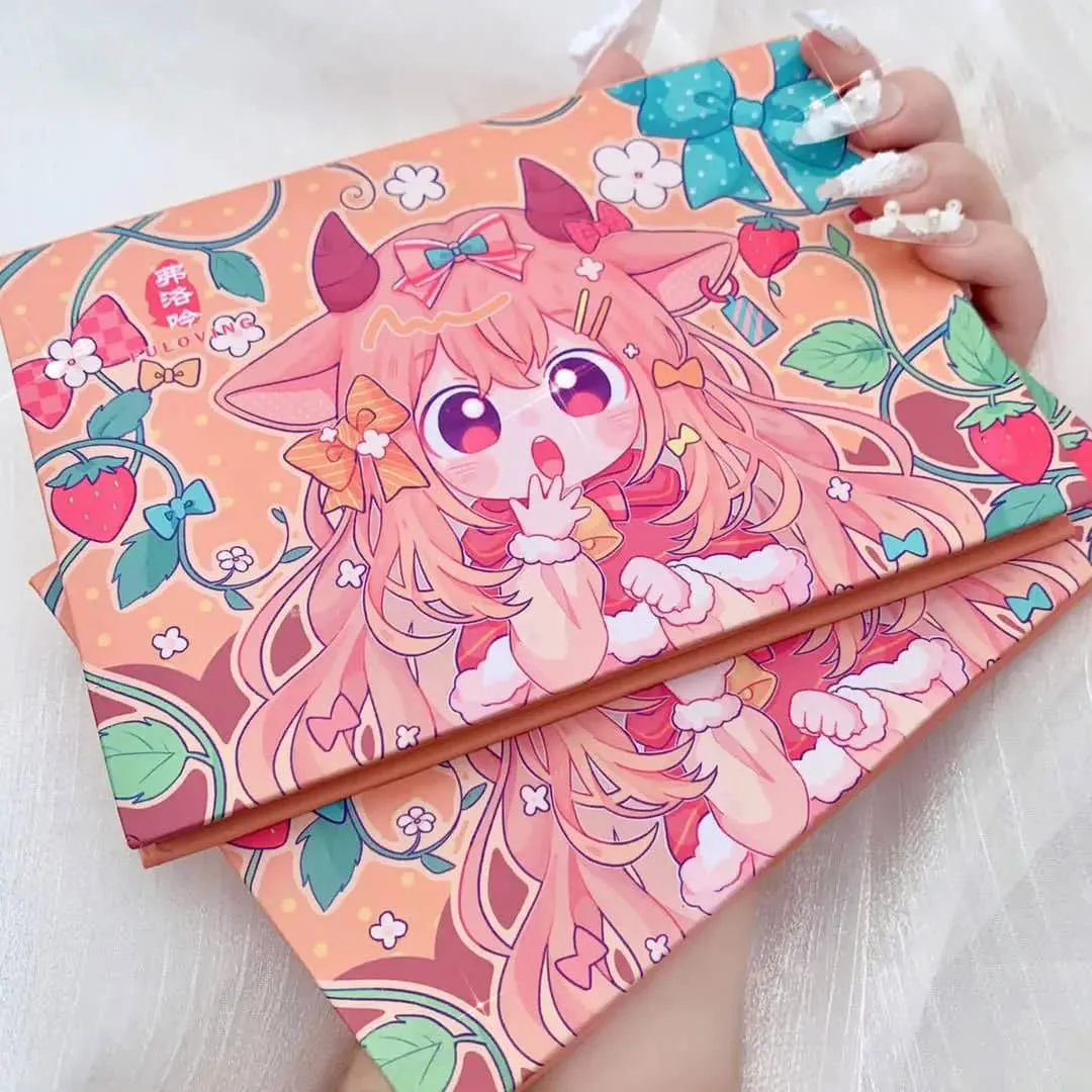 24 Colors Strawberry Girl Eyeshadow Palette Cute Cosmetics for Females