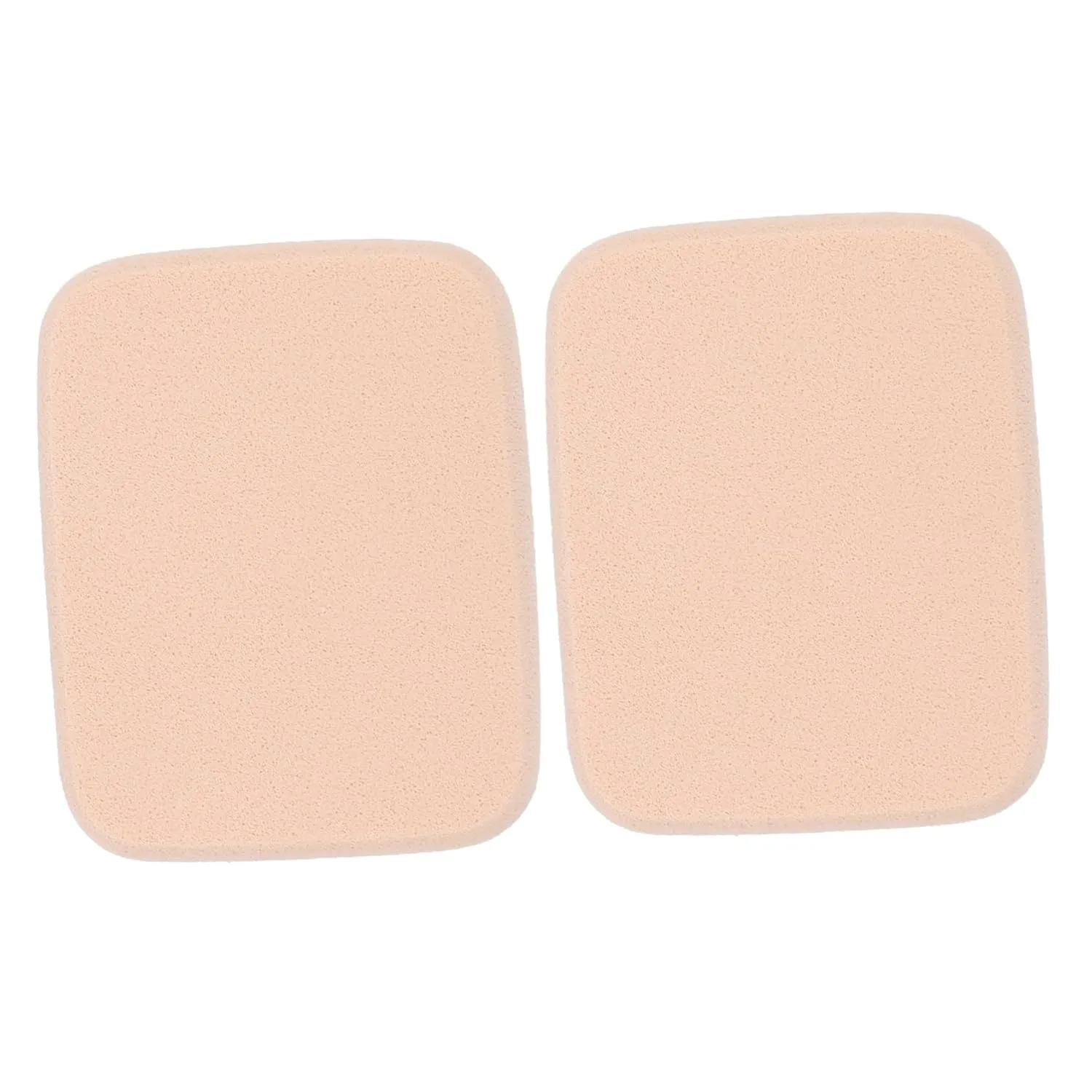 2pcs Beauty Makeup Sponge Versatile Wet Dry Concealer Blender for Foundation Application for Loose Powder Liquid Products Durable Design Skin Tone Color