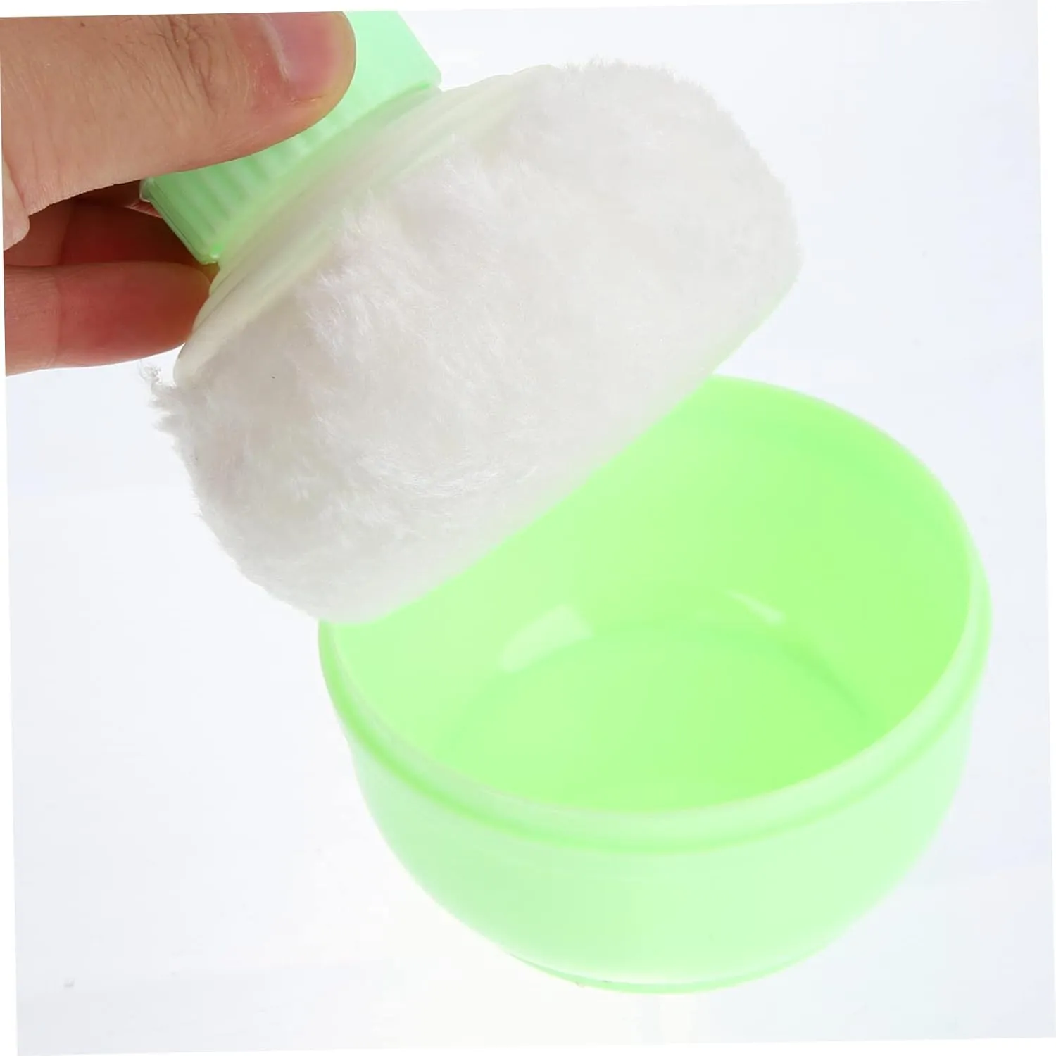 2sets Dusting Powder Boxes Pressed Powder Puff Puff and Container Kit 2pcs*2