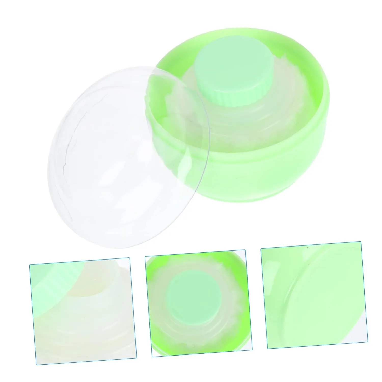 2sets Dusting Powder Boxes Pressed Powder Puff Puff and Container Kit 2pcs*2