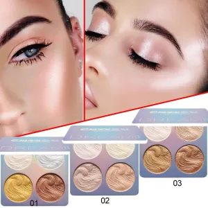 3 Colors High Gloss Shimmer Powder Bronzer Repair