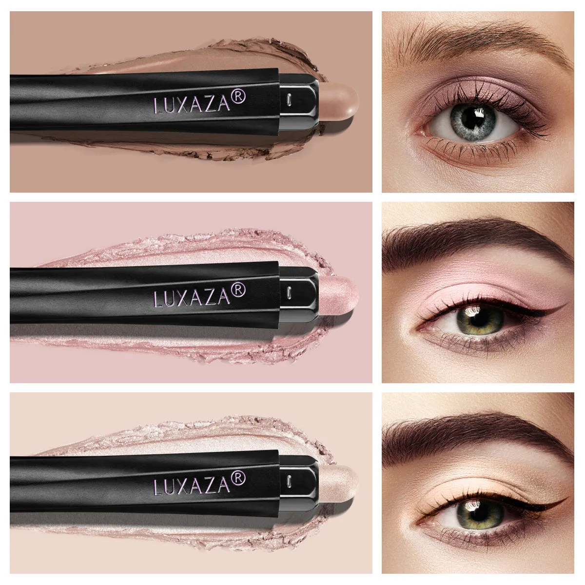 3-in-1 Eye Makeup Kit(5pcs) - Ice Cream Set