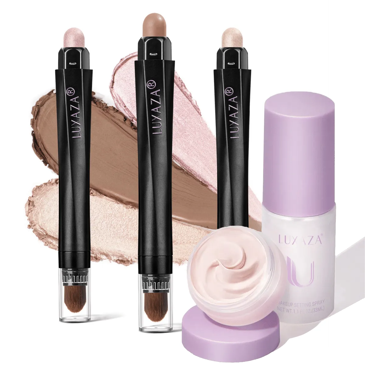 3-in-1 Eye Makeup Kit(5pcs) - Ice Cream Set