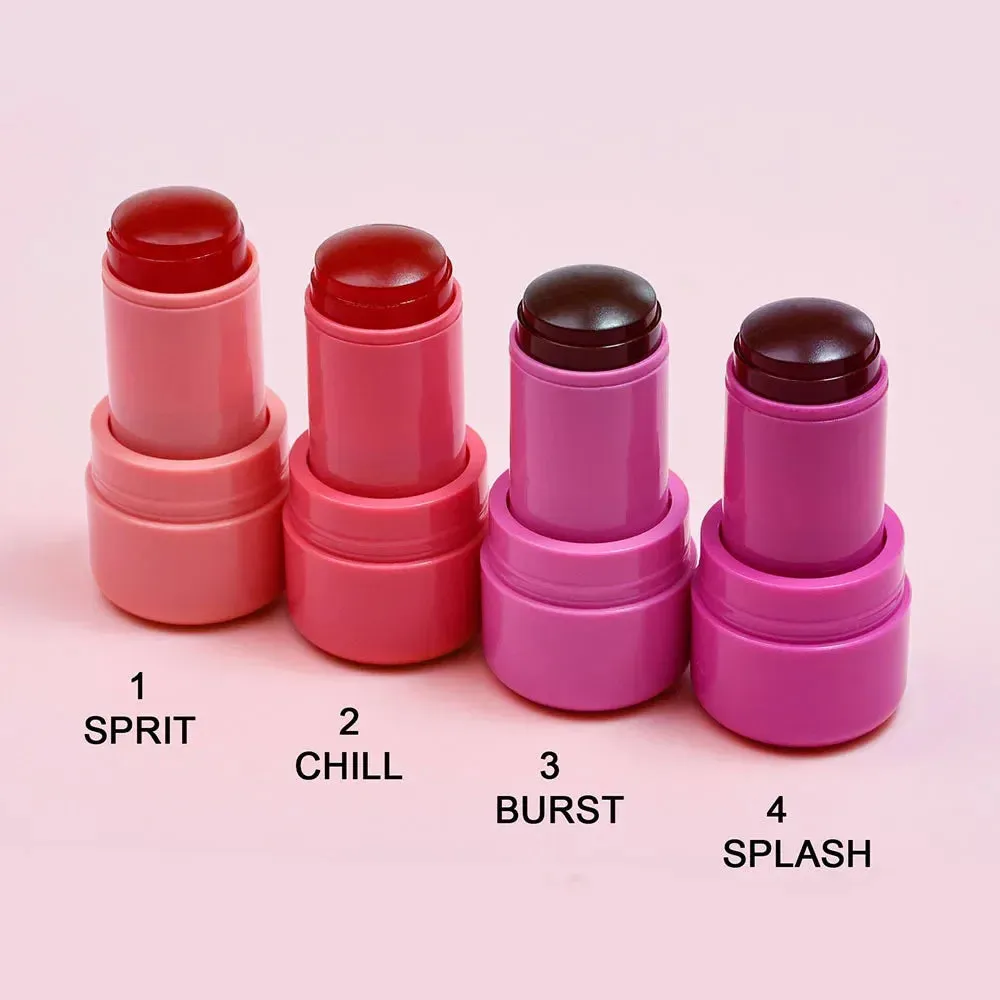3-in-1 Milk Make Up Jelly Tint Blush Stick & Lip Tint