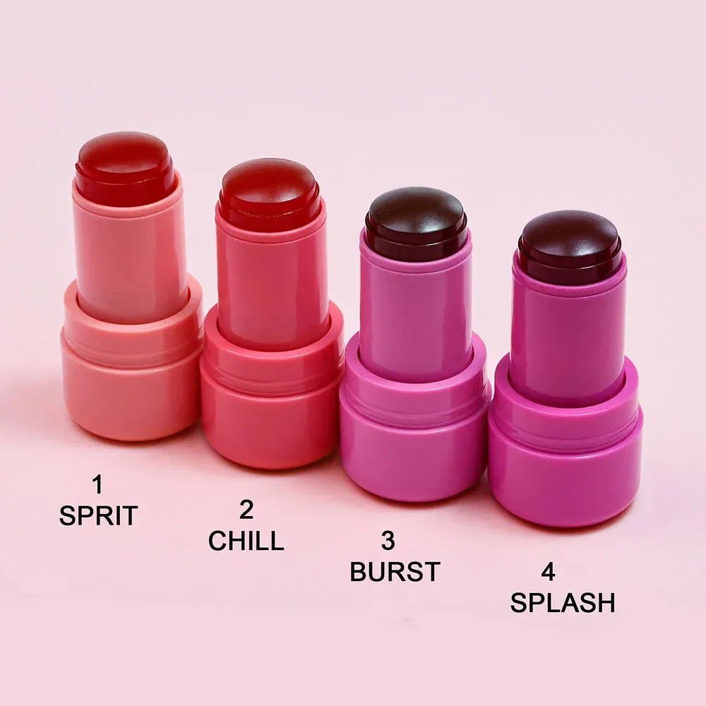 3-in-1 Milk Make Up Jelly Tint Blush Stick & Lip Tint