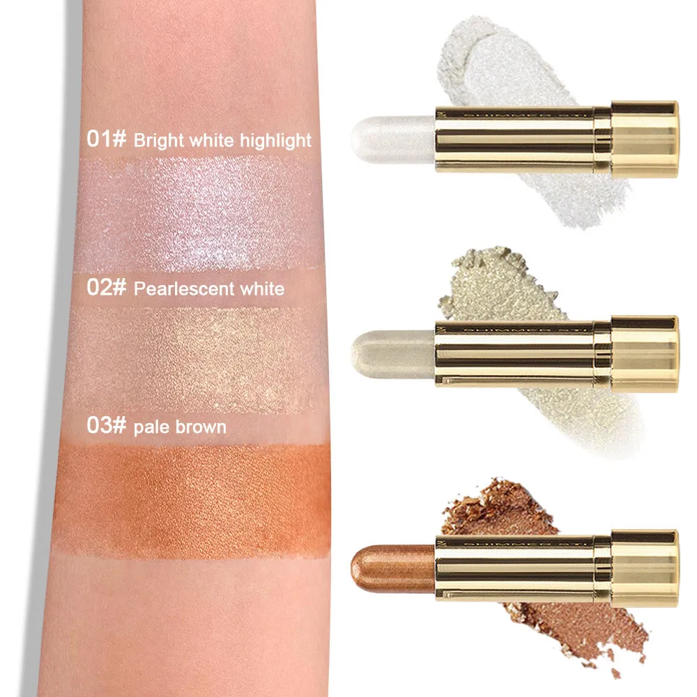 3 Pcs Pearlescent Repair Stick DNM Highlight stick Face brightening concealer pearl light repair stick (3 Pcs Repair Stick)