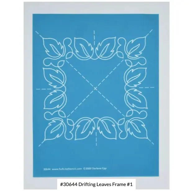 30644 Drifting Leaves Frame 7" Stencil