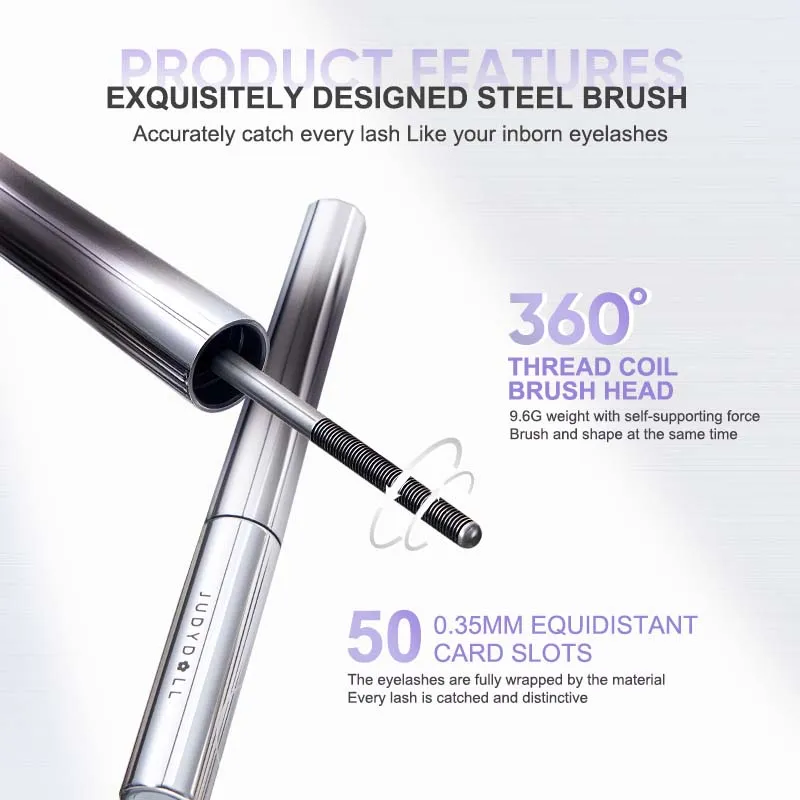 3D Curling Eyelash Iron Mascara - 6°Curling Design #Black