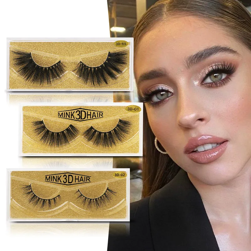 3D Enlarge Cruelty Free Mink Hair False Eyelash 3D01
