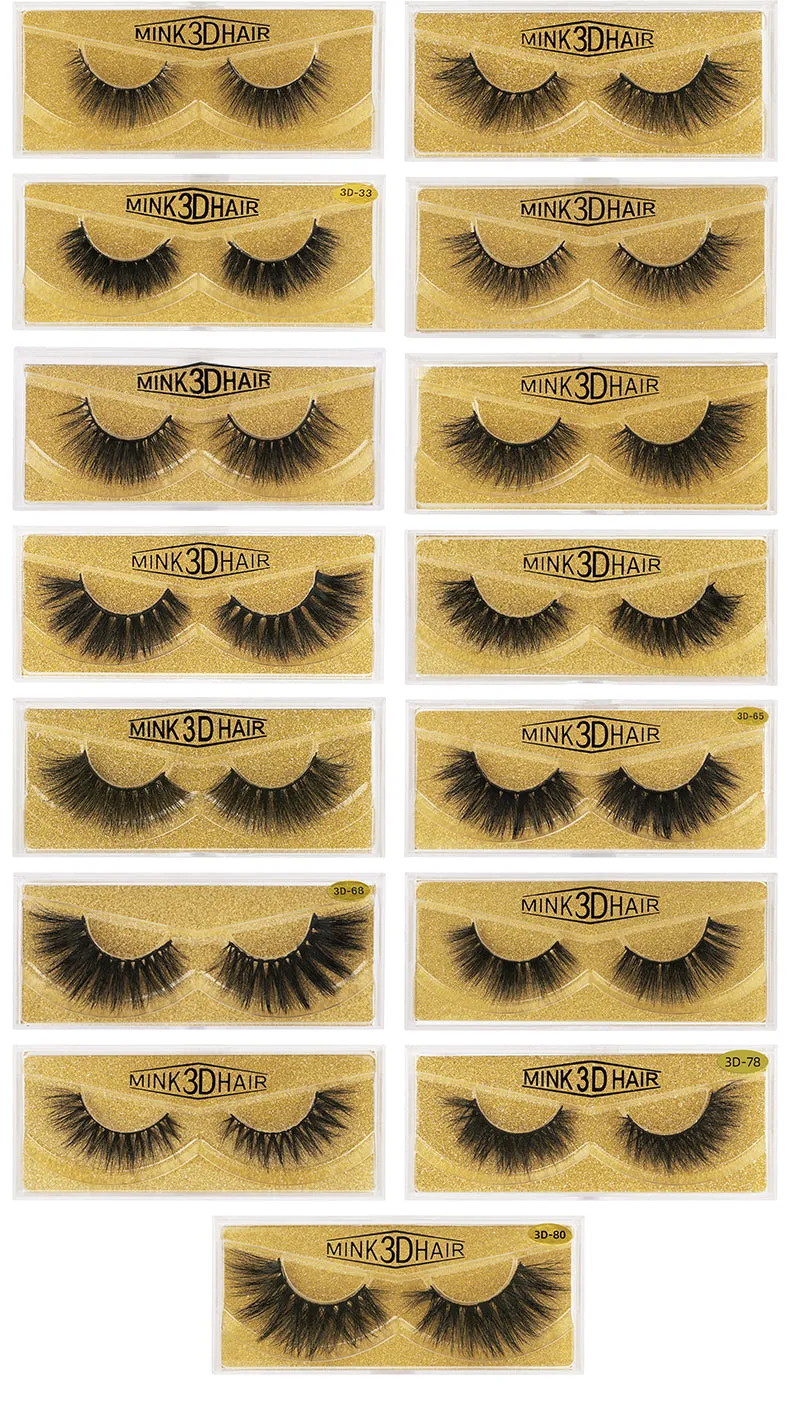 3D Enlarge Cruelty Free Mink Hair False Eyelash 3D01