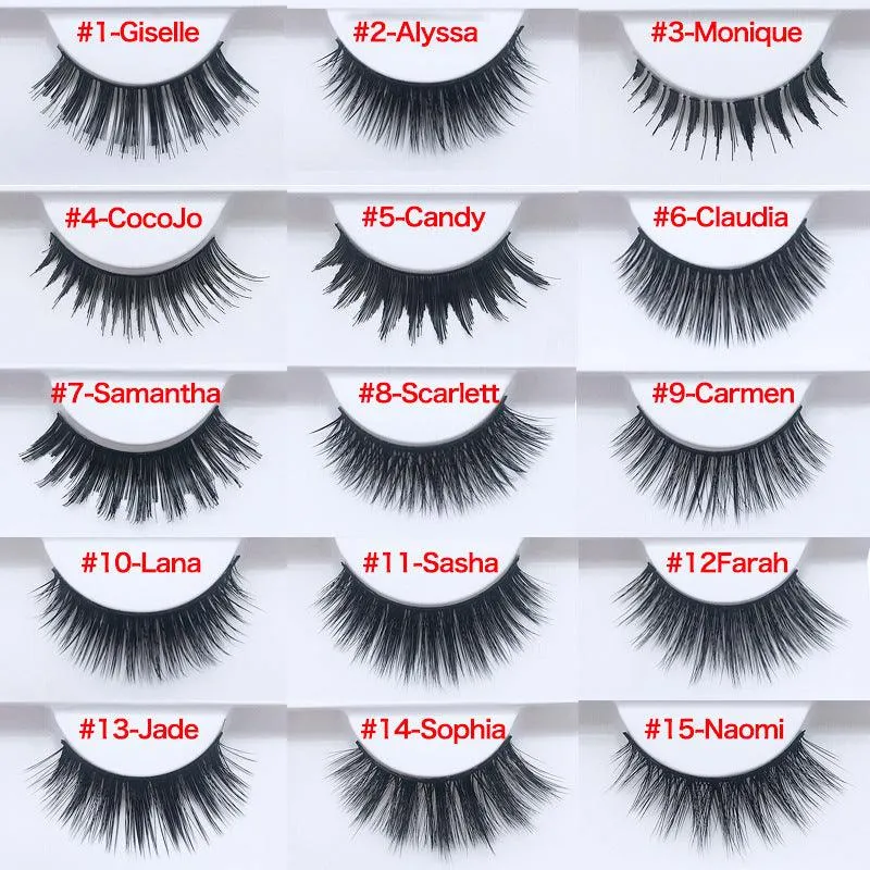 3D mink hair false eyelashes