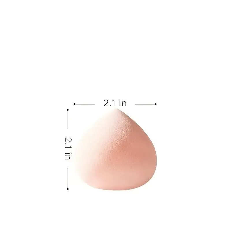 3pcs Peach Shaped Beauty Egg Air Cushion Powder Puff Super Soft Powder Saving Dry And Wet Dual-use Portable Makeup Sponge