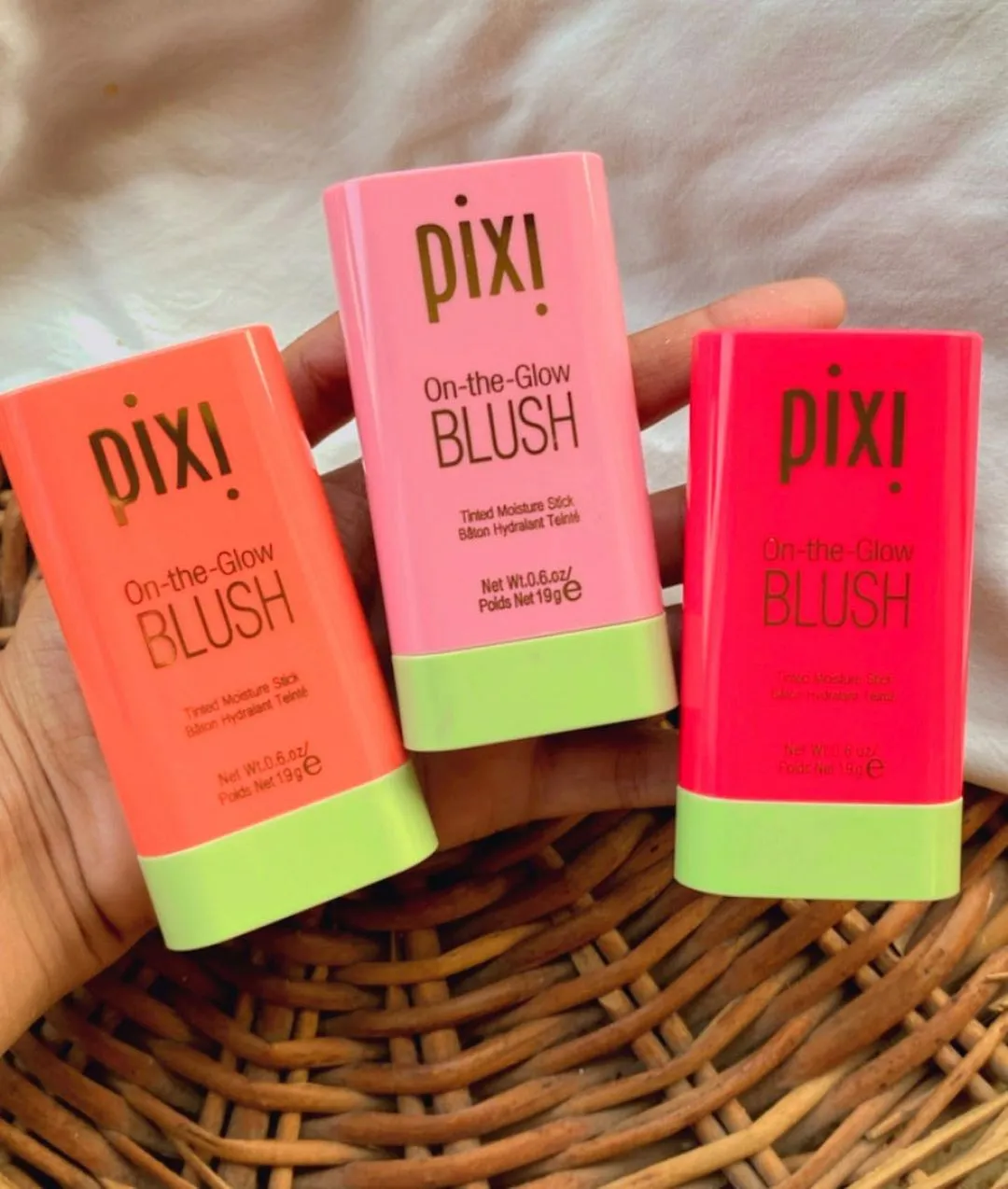 3pcs Pixi Blush, Pigmented Blush Stick