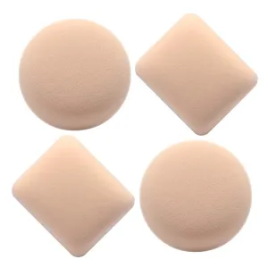 4Pcs Round & Square Foundation Sponge