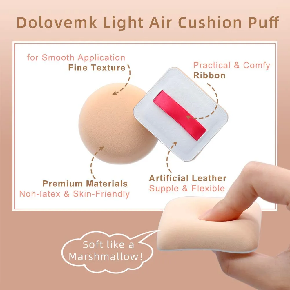 4Pcs Round & Square Foundation Sponge