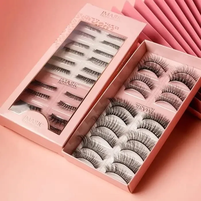 (5 in 1 combo) UCANBE 48 Exotic Eyeshadow Palette   Imagic Loose Powder   IMAGIC Eyelashes   Imagic Gel Eyeliner    Eyelash Glue