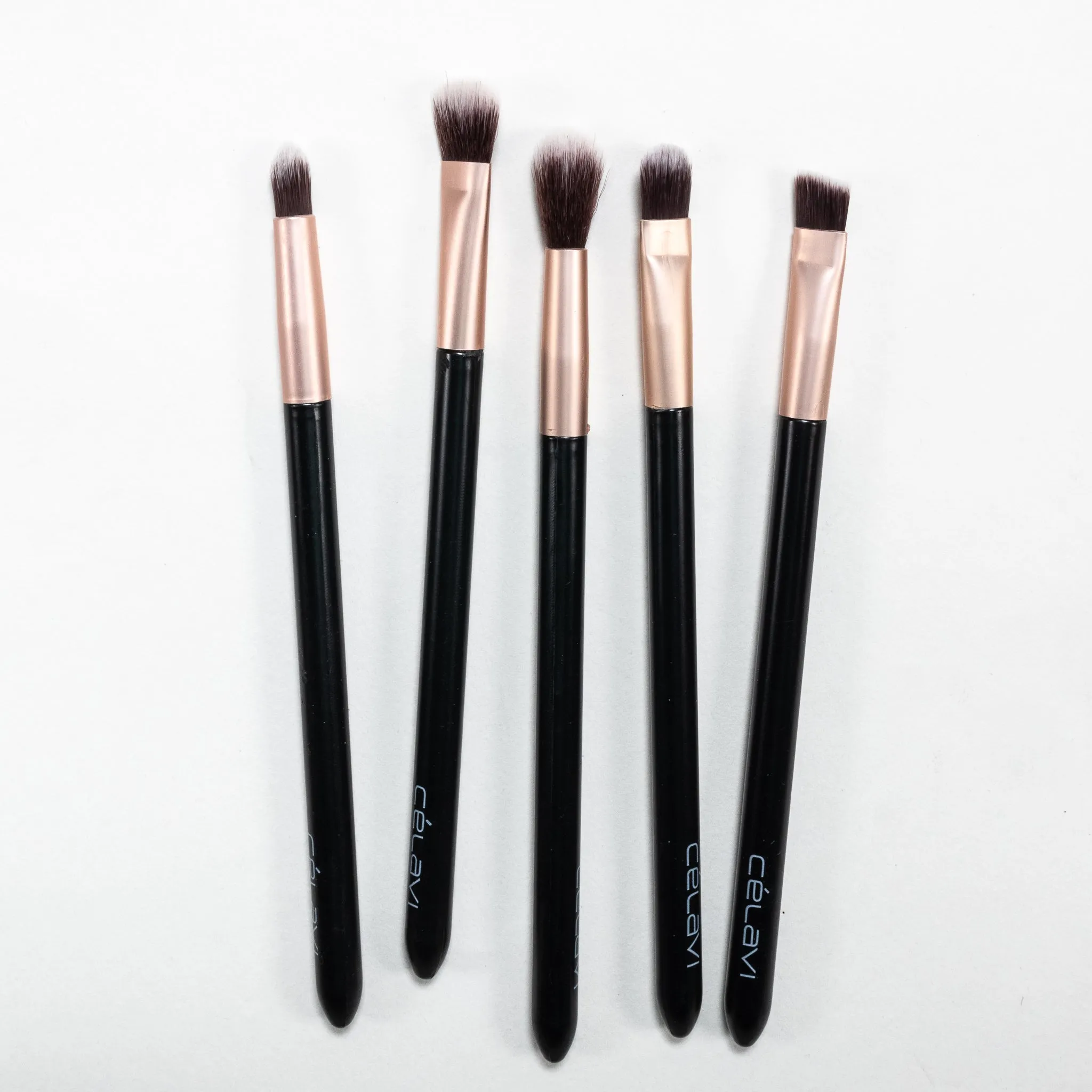 5 PC Eye Brush Set with Travel Case