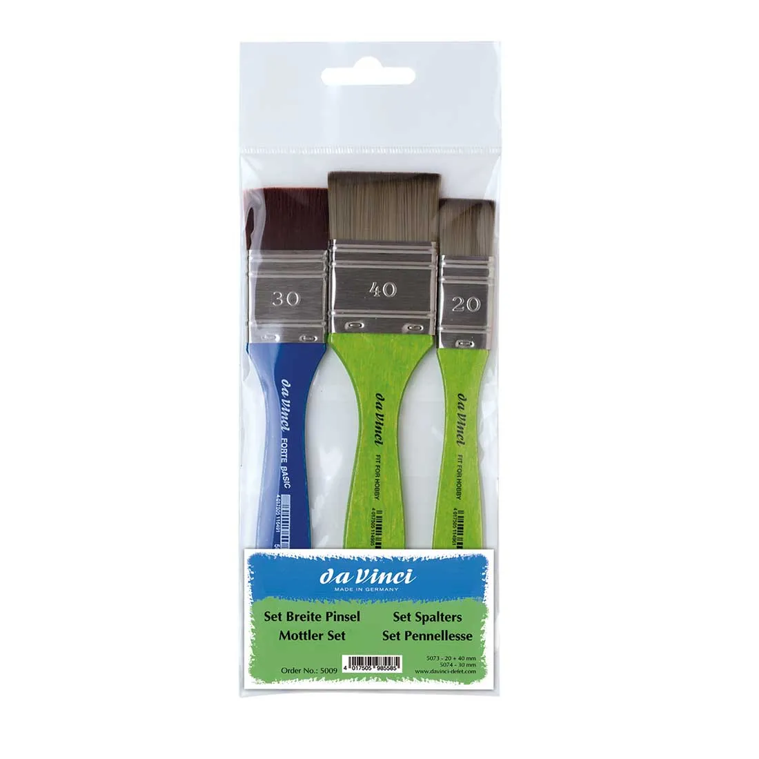 5009 Da Vinci Synthetic Mottler Set of 3
