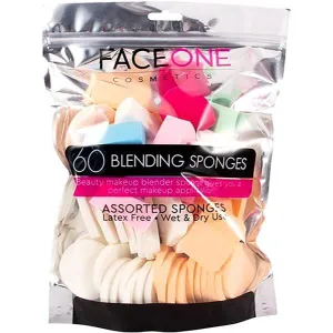 60 Pack Faceone Beauty Blender