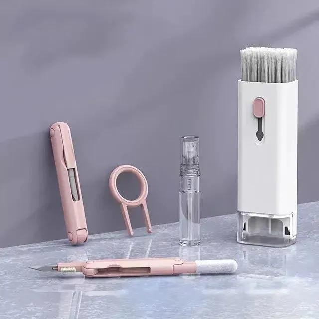 7-in-1 Computer Cleaning Kit - Keyboard Cleaner Earphone Pen, iPhone Tools