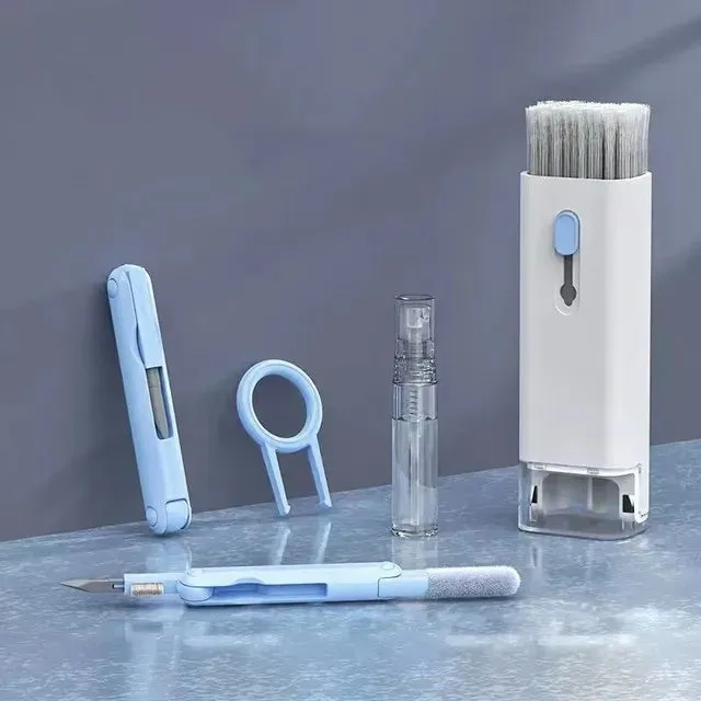 7-in-1 Computer Cleaning Kit - Keyboard Cleaner Earphone Pen, iPhone Tools