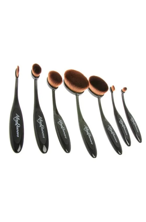 7pc Blending & Contouring Soft Oval Brush Set