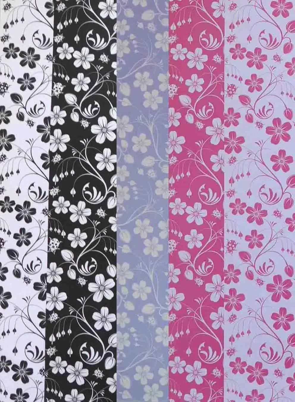 A4 - Patterned - Metallic Floral Spring Garden