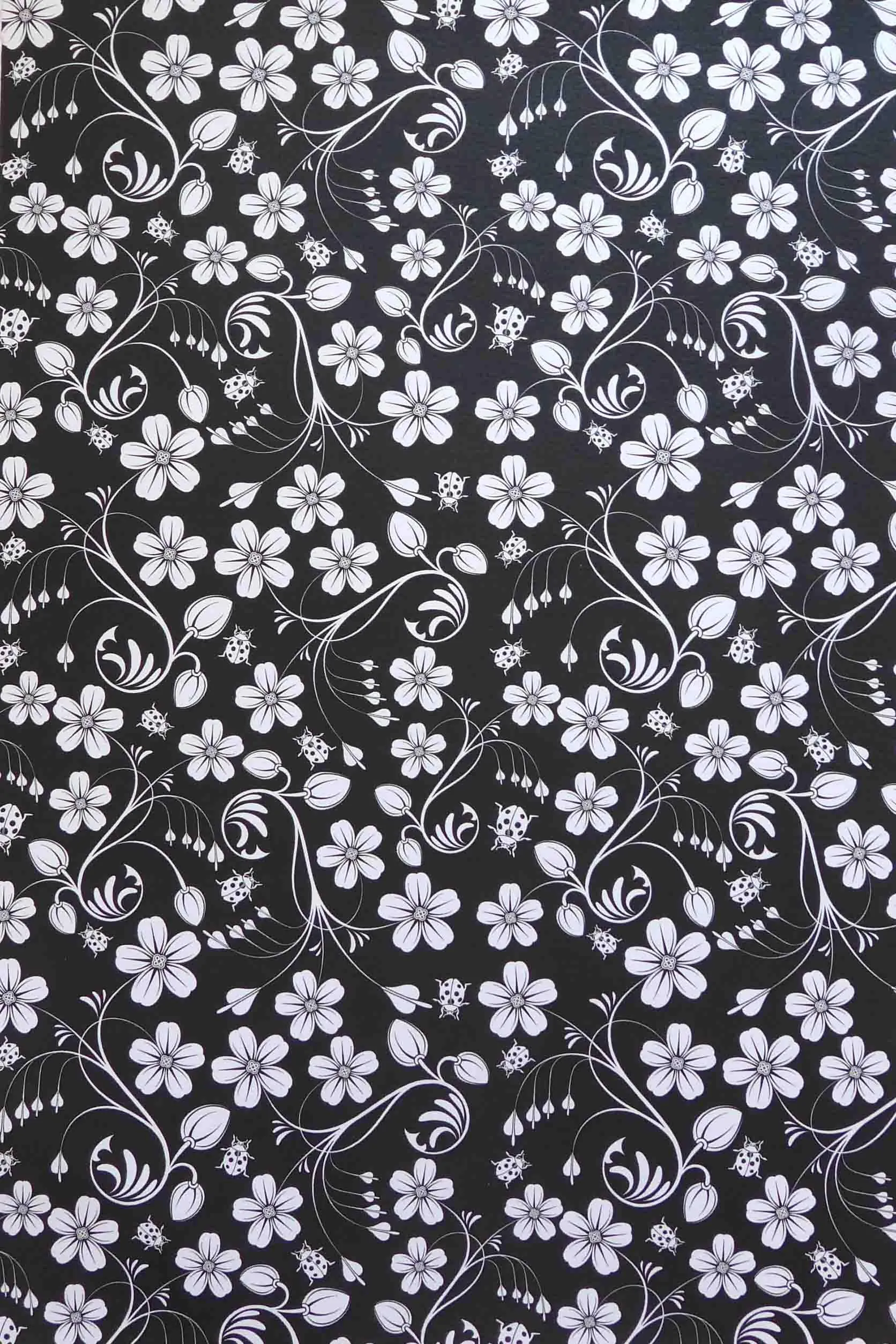 A4 - Patterned - Metallic Floral Spring Garden